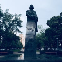 Photo taken at Пам&amp;#39;ятник Миколі Гоголю by Michael K. on 6/30/2018