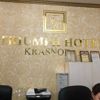 Photo taken at Triumph business class hotel Krasnodar by OKTAVIAN N. on 8/23/2018