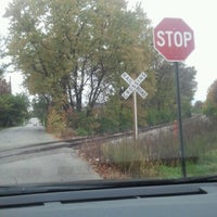 Photo taken at railroad crossing by Jennifer S. on 10/19/2012