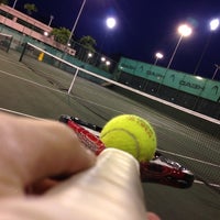 Photo taken at CCAB Tennis Courts by Hoe K. on 10/16/2012