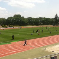 Photo taken at Musashino Municipal Athletic Stadium by F K. on 5/4/2013