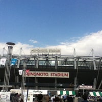 Photo taken at Ajinomoto Stadium by F K. on 5/3/2013