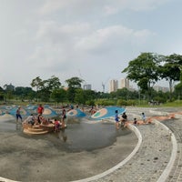 Photo taken at Water Playground by howard w. on 11/2/2014