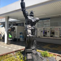 Photo taken at Gundam monument statue &amp;quot;From the Earth&amp;quot; by Takuya I. on 5/2/2021