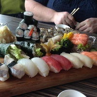 Photo taken at Bamboo Sushi by Marian B. on 4/11/2013