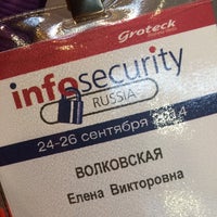 Photo taken at Infosecurity Russia 2014 by Elena V. on 9/24/2014