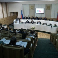Photo taken at Администрация Кемеровской области, здание № 1 by Сергей С. on 11/1/2012