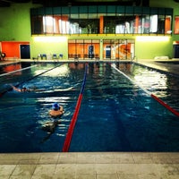 Photo taken at Gldani Swimming Pool | გლდანის საცურო აუზი by Levan P. on 2/26/2013