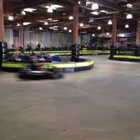 Photo taken at Racer&amp;#39;s Edge Indoor Karting by Давид К. on 4/20/2015
