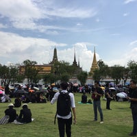 Photo taken at Sanam Luang by Earth S. on 10/14/2016