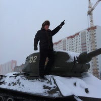 Photo taken at Танк Т-34 by Evgeny R. on 12/13/2012