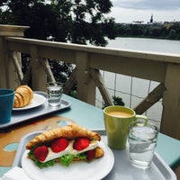 Photo taken at Cafe Taideterassi by Tuuli J. on 7/20/2015