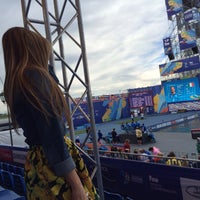 Photo taken at FINA-2015 Highdiving venue by Алина З. on 8/5/2015