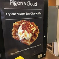 Photo taken at Bruges Waffles &amp;amp; Frites by Timothy G. on 1/6/2018