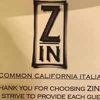 12/9/2016 tarihinde Jim R.ziyaretçi tarafından Zin Uncommon California Italian'de çekilen fotoğraf