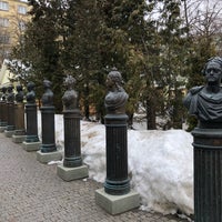 Photo taken at Аллея Правителей by Denis S. on 4/1/2018