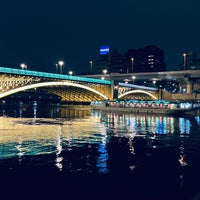 Photo taken at Sumidagawa-ohashi Bridge by Makiba on 4/5/2024