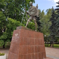 Photo taken at Памятник Махатме Ганди by yorik on 7/3/2019