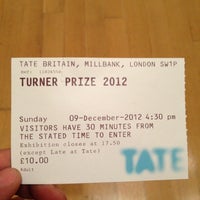 Photo taken at Turner Prize Exhibition at Tate Britain by Ilgar A. on 12/9/2012