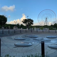 Photo taken at Kasai Rinkai Park Fountain by くそむし on 8/21/2023