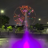 Photo taken at Kasai Rinkai Park Fountain by くそむし on 8/15/2023