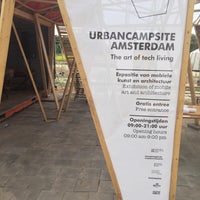 Photo taken at Urban Campsite Amsterdam Sciencepark by Martin H. on 6/10/2017