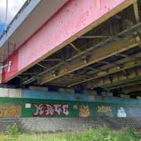 Photo taken at 多摩川橋 by Ryan T. on 8/27/2020