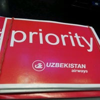 Photo taken at Uzbekistan Airways (HY) Check-in by akrin v. on 12/22/2012