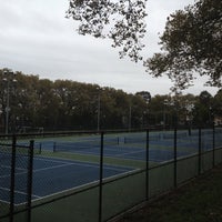 Photo taken at Highland Park Tennis Courts by Sean O. on 10/25/2012