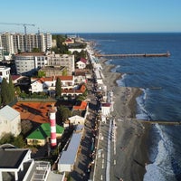 Photo taken at Пляж «Чайка» by Ilya O. on 5/19/2021