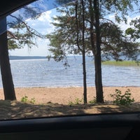 Photo taken at Копанское озеро by Yuri L. on 7/8/2021
