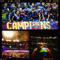 Photo taken at The Camp Nou Stadium by Amiliana R. on 5/20/2013