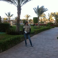 Photo taken at Aqua at Hilton Hurghada Long Beach Resort by Katarina S. on 1/9/2013