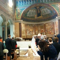 Photo taken at Basilica di Santa Maria in Domnica by Dilek U. on 10/18/2014