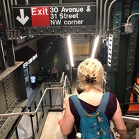 Photo taken at MTA Subway - 30th Ave (N/W) by Monica S. on 7/26/2018