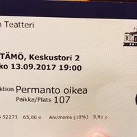 Photo taken at Tampereen Teatteri by Anita S. on 9/13/2017