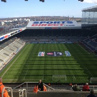 Photo taken at St James&amp;#39; Park by Kate W. on 4/27/2013