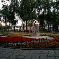 Photo taken at Сквер молодоженов by Киселев С. on 8/7/2016