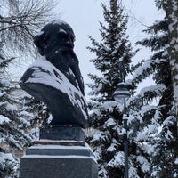 Photo taken at Сквер Л. Н. Толстого by Volodia Shadrin on 1/22/2022