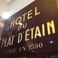 Photo taken at Hôtel du Plat d&#39;Etain by Alexey A. on 2/20/2013
