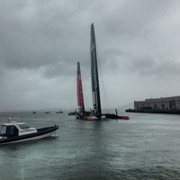 Photo taken at America&amp;#39;s Cup Media Center by Peter S. on 9/21/2013