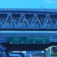 Photo taken at Tha Phra Intersection Bridge by Pupae B. on 7/26/2023