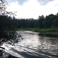 Photo taken at речка, небо голубое by Алина Т. on 7/5/2014