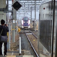 Photo taken at Yonezawa Station by Doratrain on 3/30/2024