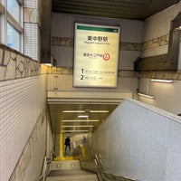 Photo taken at Oedo Line Higashi-nakano Station (E31) by Akihide I. on 6/14/2023