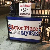 Photo taken at Astor Place Hairstylists by Mike on 4/5/2019