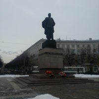 Photo taken at Памятник генералу Черняховскому by Guy А. on 1/25/2013