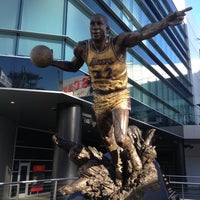 Photo taken at Earvin &amp;quot;Magic&amp;quot; Johnson Statue by Kate H. on 4/17/2013