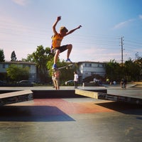 Photo taken at Stoner Skate Plaza by Niels S. on 7/28/2014