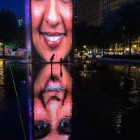 Photo taken at Crown Fountain by Yauhen S. on 7/7/2023